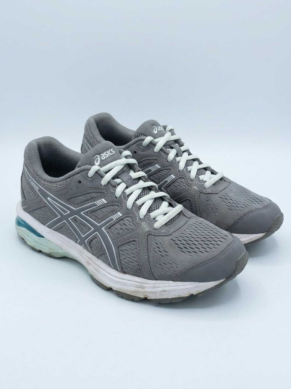 ASICS Men's Gray Running Shoes - Breathable Mesh Trainer
